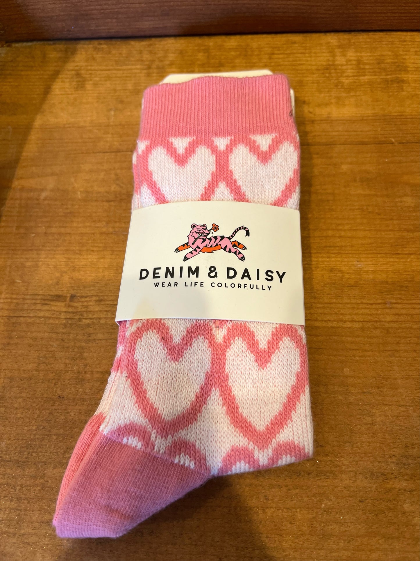 Pink Heart Socks