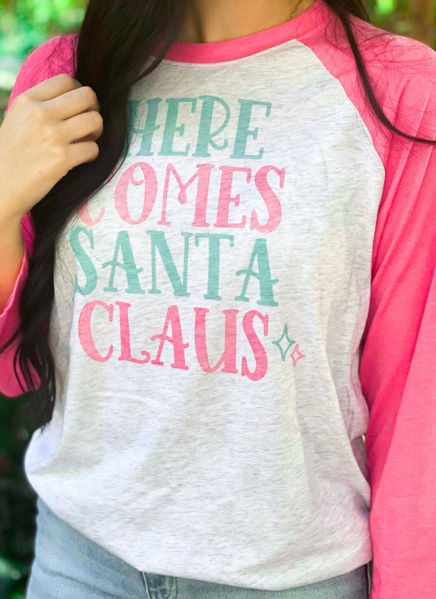 Here Comes Santa Claus Raglan