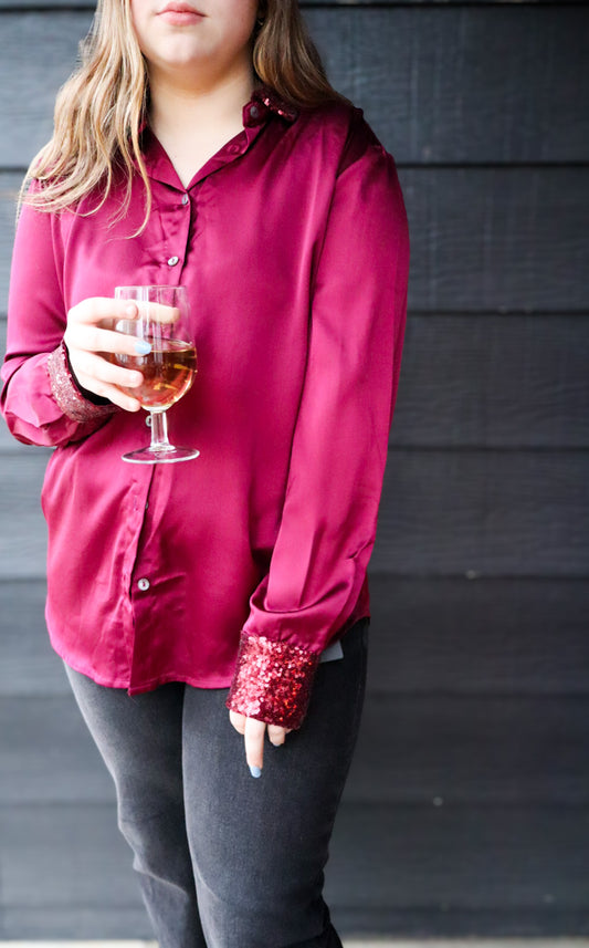 Holiday Glam Button Down