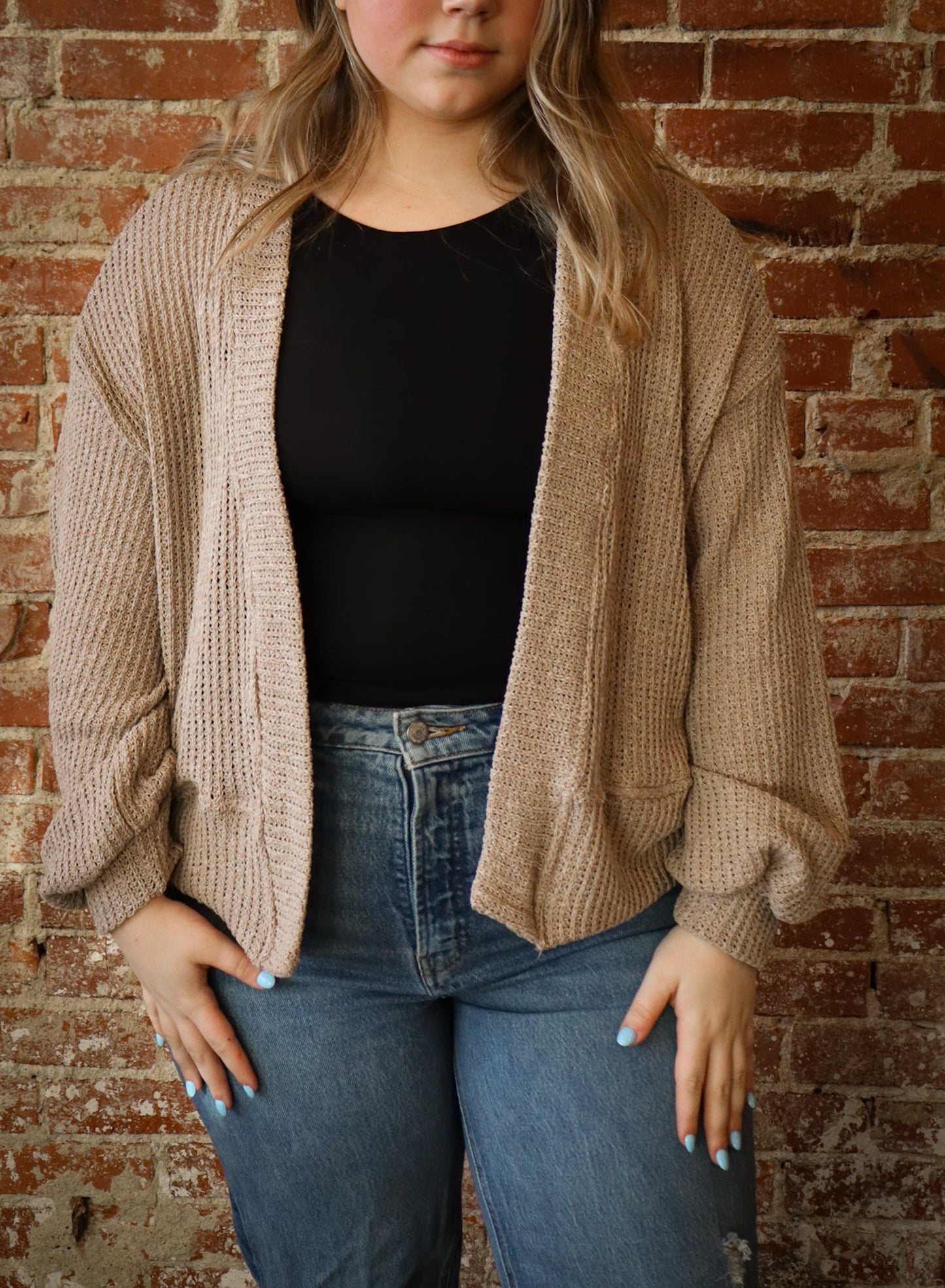 Long Sleeve Cropped Cardigan