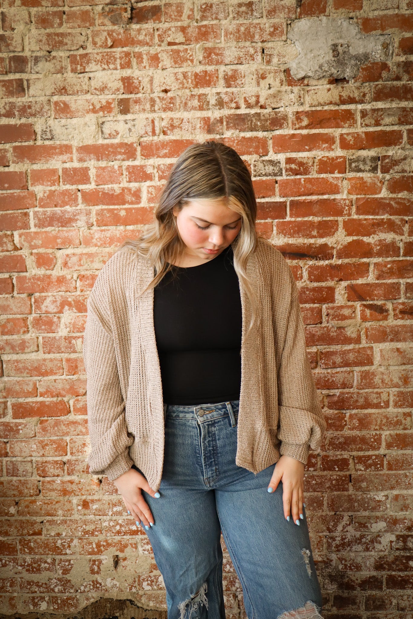 Long Sleeve Cropped Cardigan