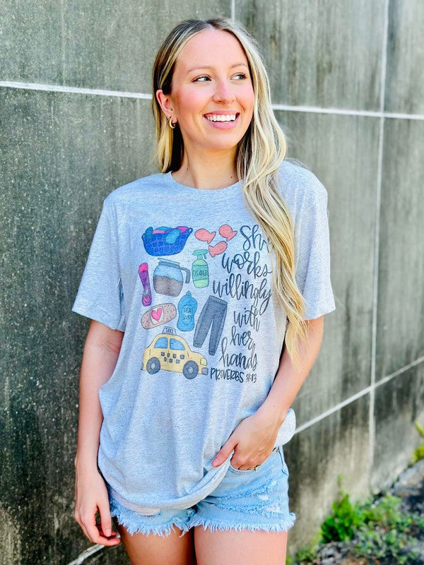 Mom Proverbs She Works Willingly With Her Hands