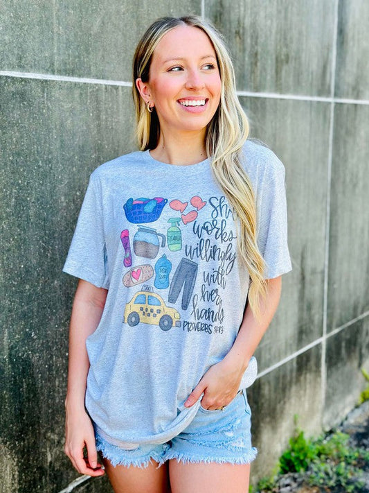 Mom Proverbs She Works Willingly With Her Hands