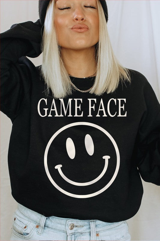 Game Face Happy Pearl Vinyl Sweatshirt