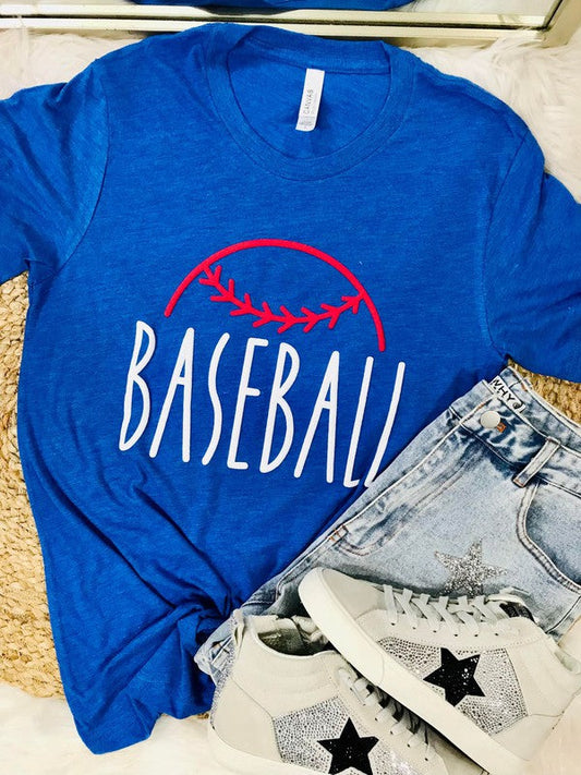 Baseball Dunn Font Puff Tee