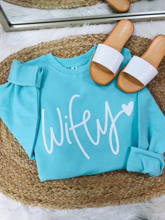 Wifey Heart Puff Sweatshirt