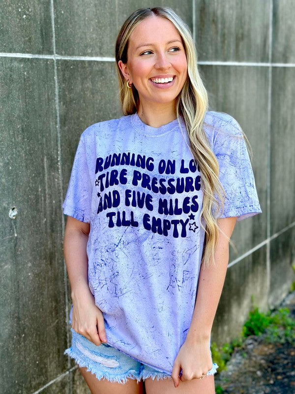 Running On Low Tire Pressure & 5 Miles Til Empty