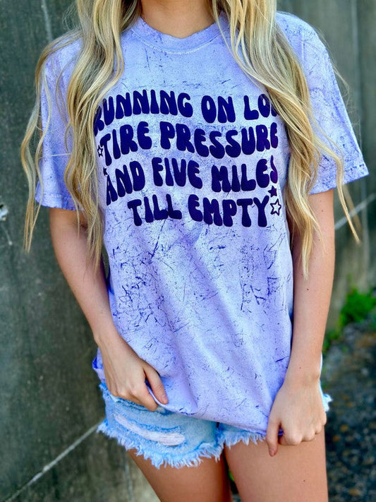 Running On Low Tire Pressure & 5 Miles Til Empty