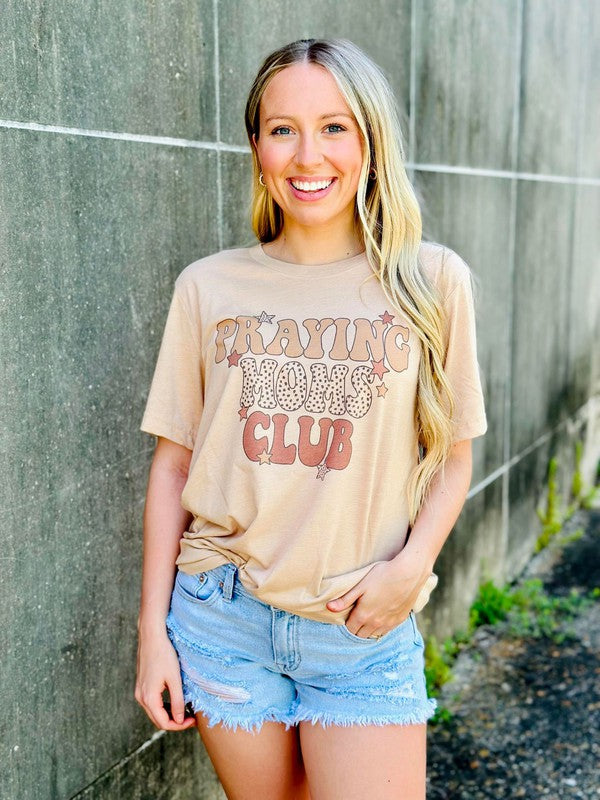 Praying Moms Club neutral Star Tee