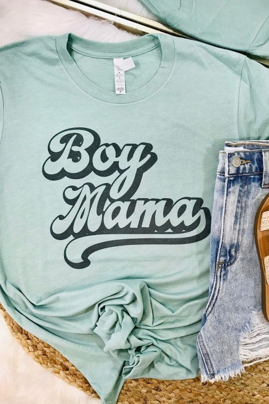 Retro Boy Mama Sublimation Tee