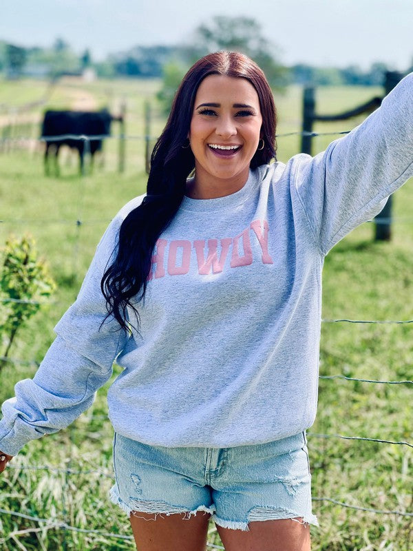 Howdy Varsity Puff Sweatshirt