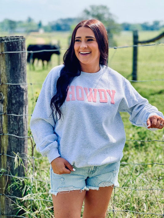 Howdy Varsity Puff Sweatshirt