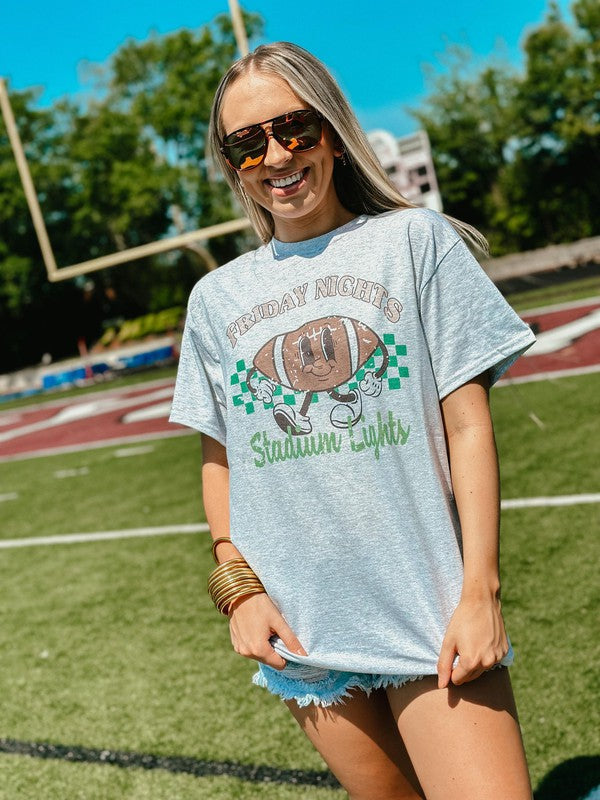 Friday Nights Stadium Lights Vintage Football