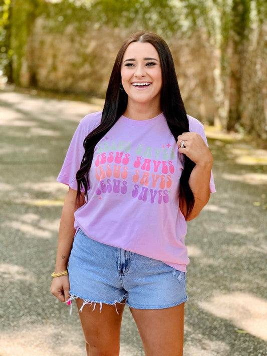 Jesus Saves Retro Sparkle