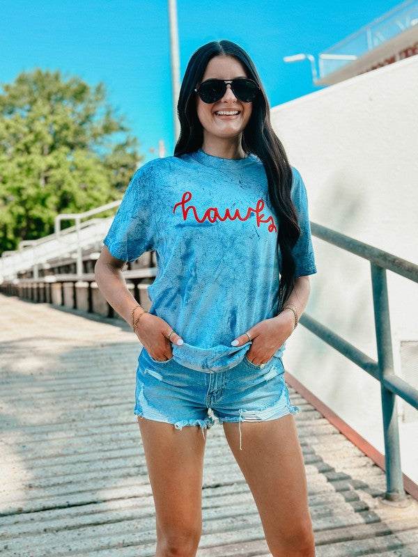 Custom School Yarn Puff Tee