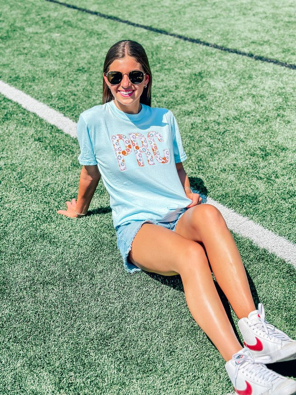 Custom Retro Happy's Pastel Applique Tee