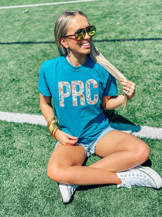 Custom Floral Block Applique Tee