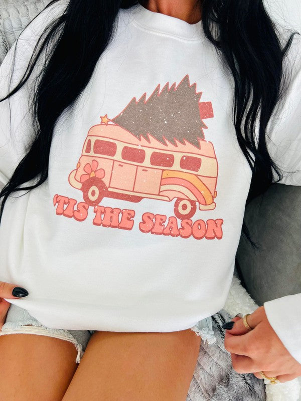 Tis The Season Tree Hippie Van Sweatshirt