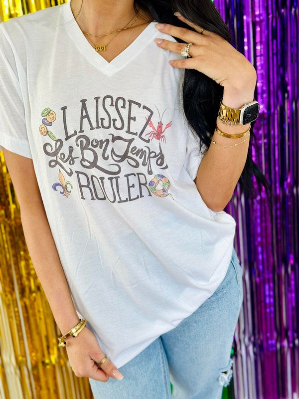 Laissez Le Bon Temps Rouler Crawfish Tee