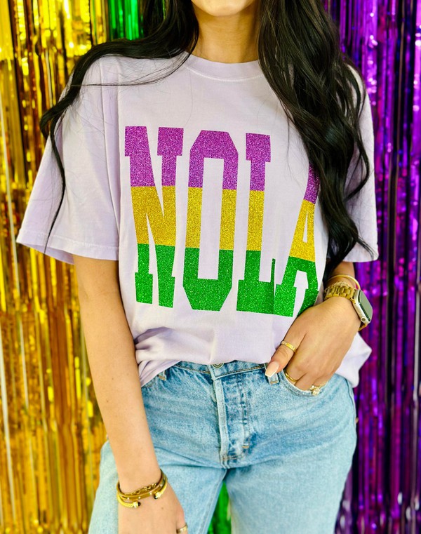 Nola Multi Glitter Stack Tee