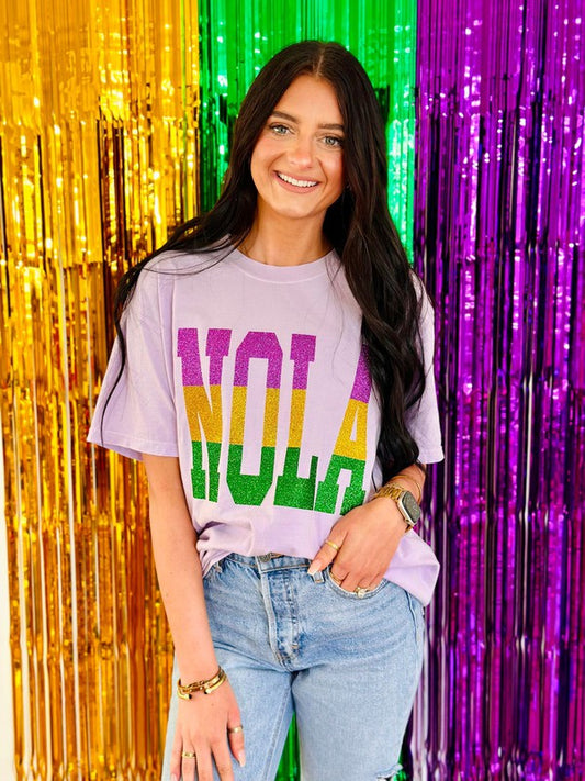 Nola Multi Glitter Stack Tee