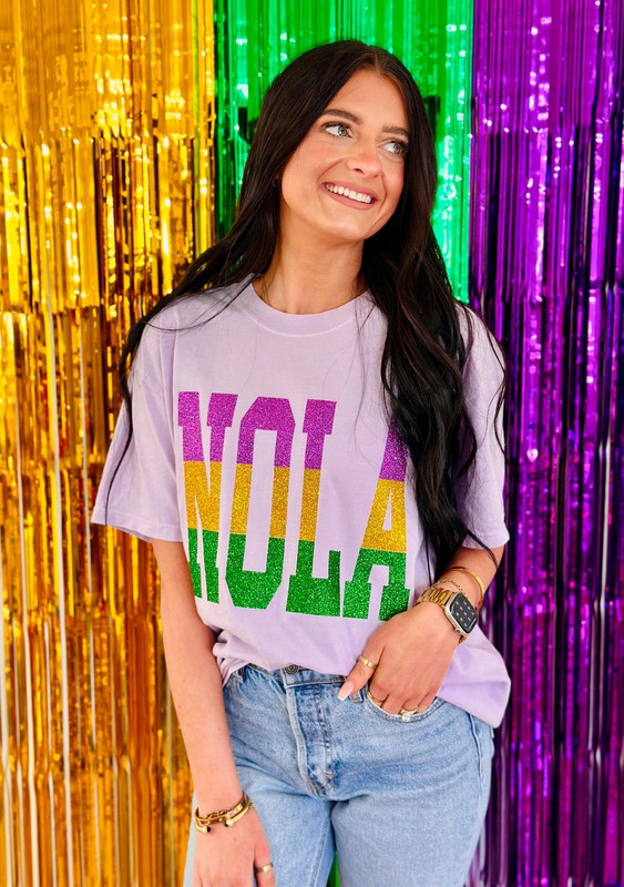 Nola Multi Glitter Stack Tee