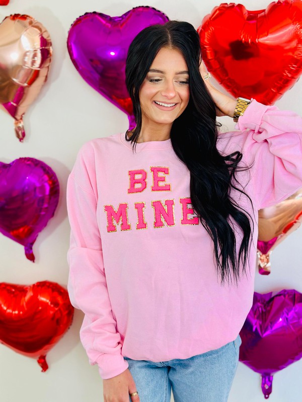 Be Mine Chenille Patch Sweatshirt
