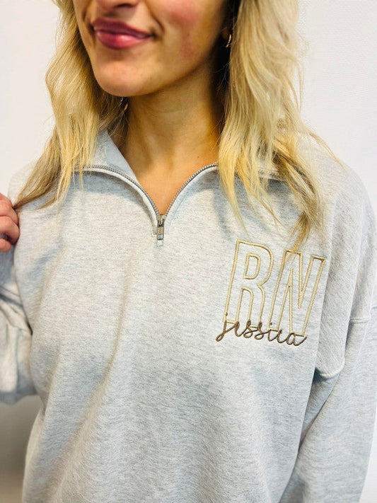 Custom Occupation Name Pocket 1/4 Zip