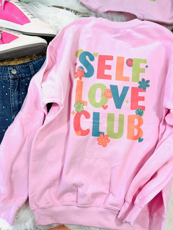 Self Love Club Front And Back Sweatshirt