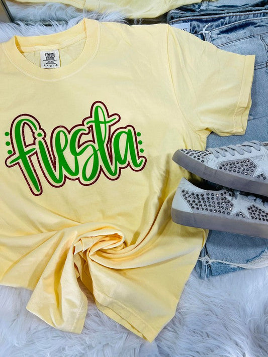 Fiesta Double Vinyl Puff/Glitter Combo Tee