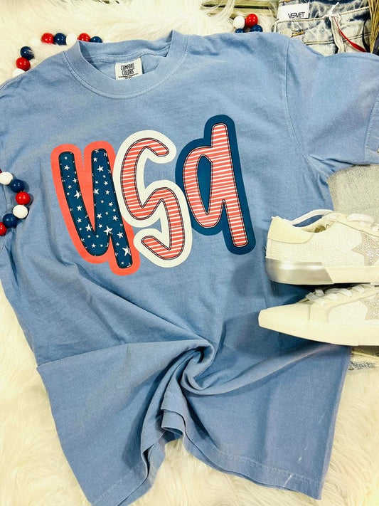 USA Star's And Stripes Tee