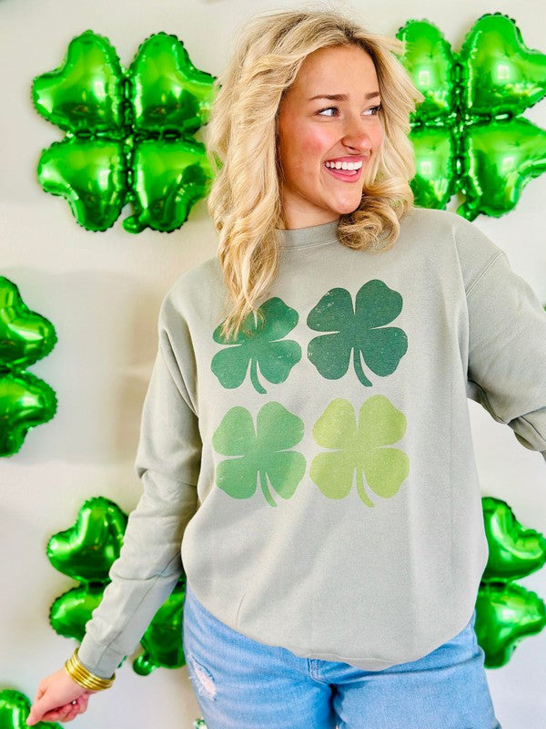 Four Leaf Clovers Sweatshirt