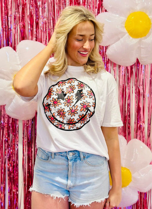 Floral Star/Light Eye's Happy Tee