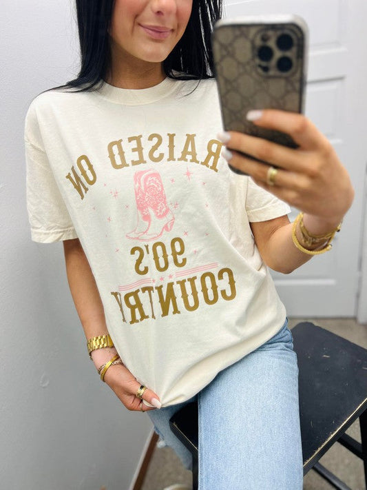 Raised On 90's Country Boot's Tee