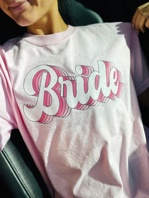 Pink Bride Retro Stack Tee