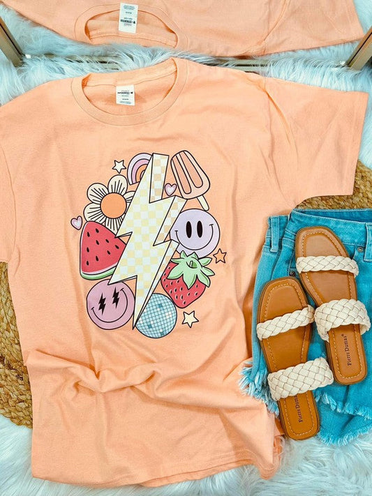Preppy Summer Collage DTF Tee