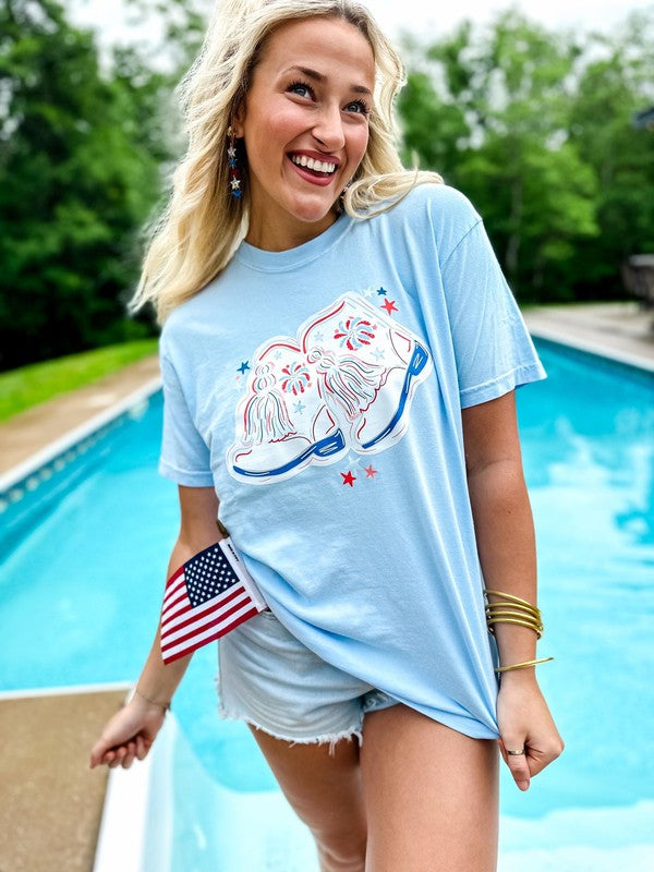 Patriotic Marchin' Boot's DTF Tee