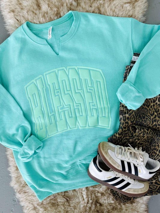 Blessed Varsity 25 V-Neck Sweatshirt