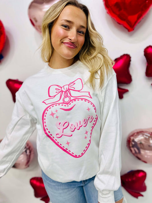 Lover Heart Charm DTF Sweatshirt