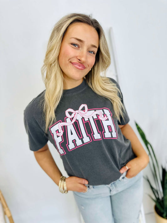 Faith Coquette Bow DTF Tee