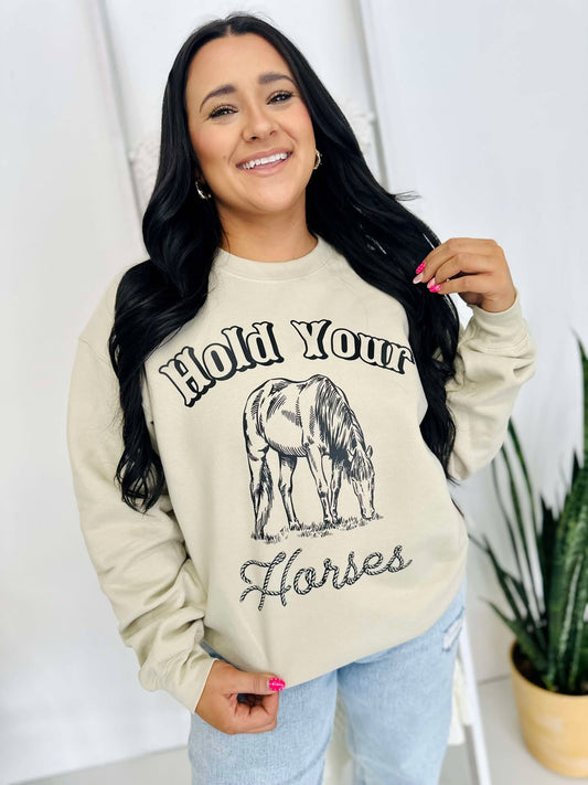 Hold Your Horses Scene DTF Sweatshirt