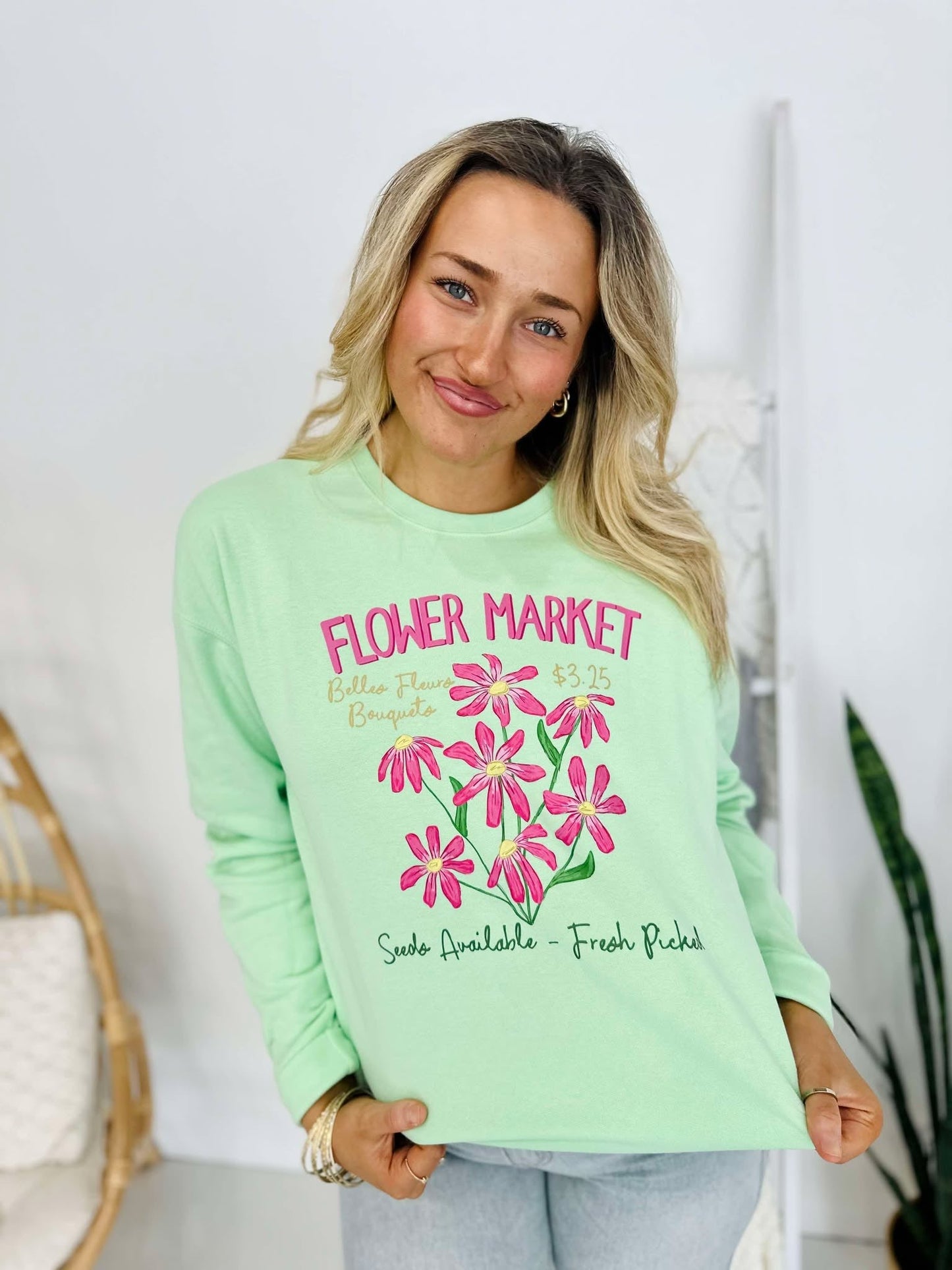Fresh Picked Flower Market DTF Sweatshirt