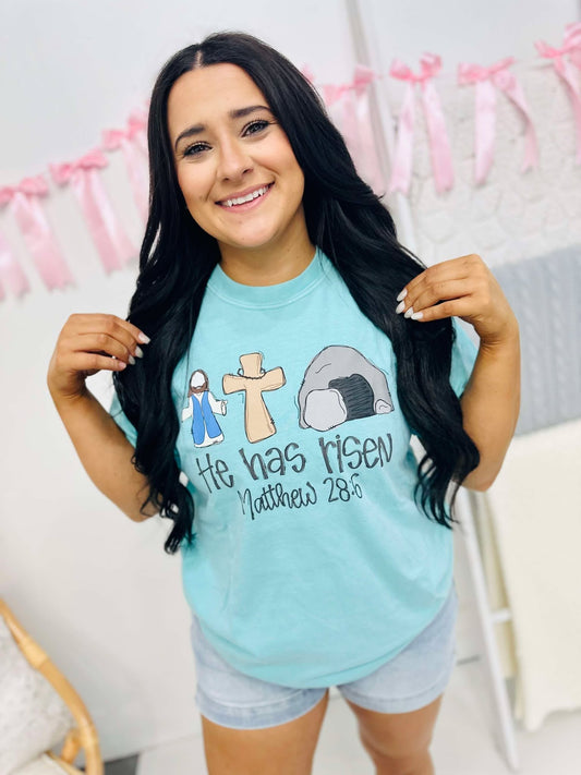 He Is Risen Easter Things DTF Tee