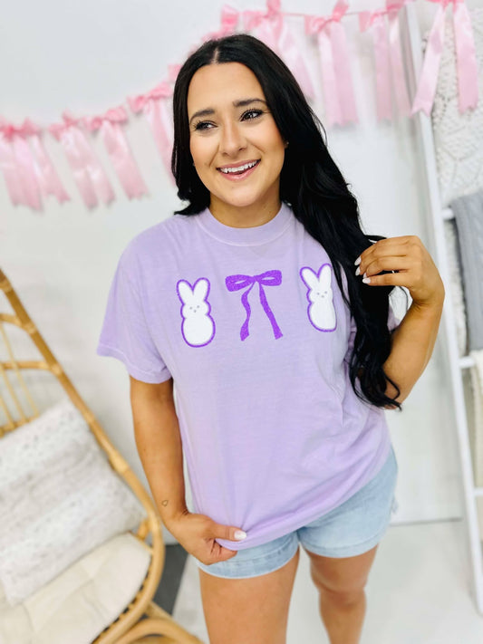 Peep Bow Trio Double Puff/Glitter Tee