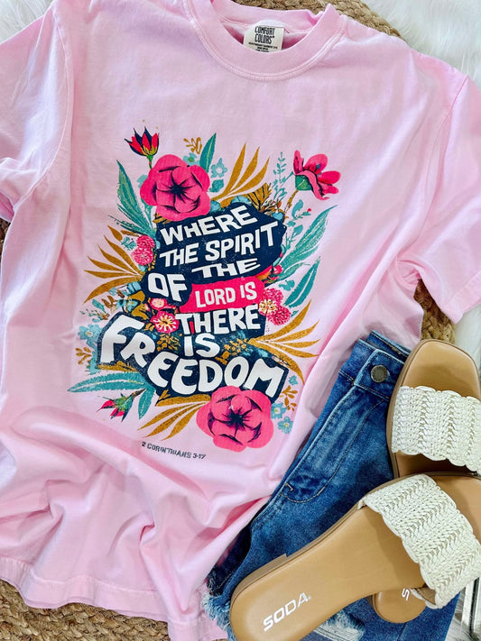 Where The Spirit Of The Lord Is Freedom DTF Tee
