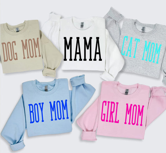 Custom Tall Varsity Puff Vinyl Sweatshirt