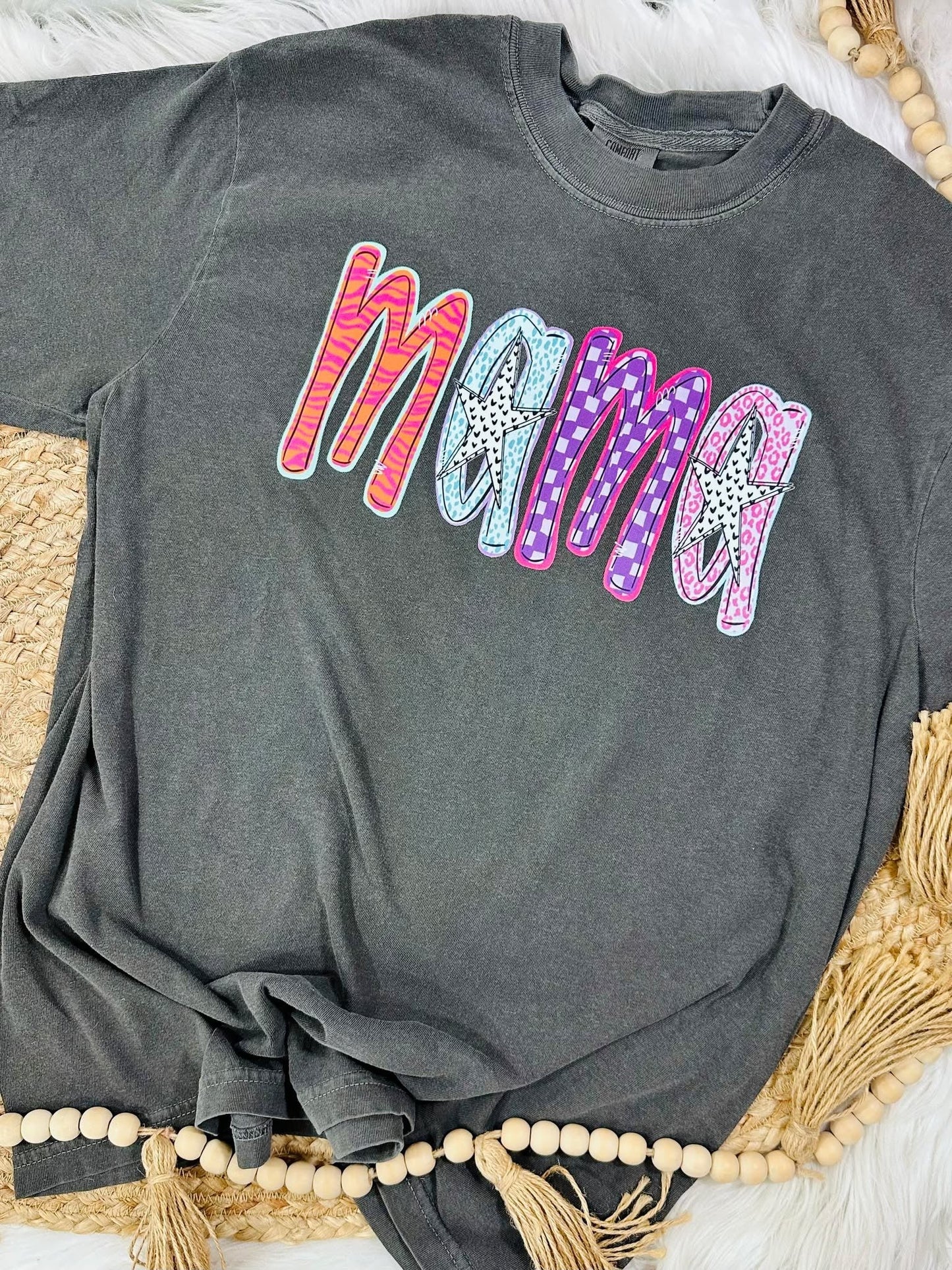 Custom Neon Preppy Multi DTF Tee