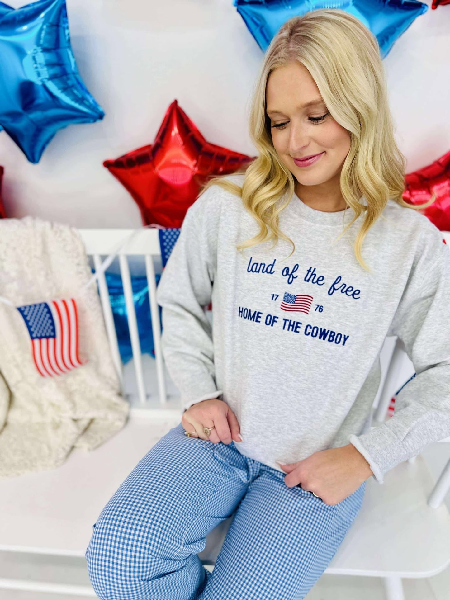 Land Of The Free Home Of The Cowboy Sweatshirt