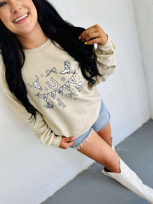 Howdy Banner Western Trinkets Graphic Tee