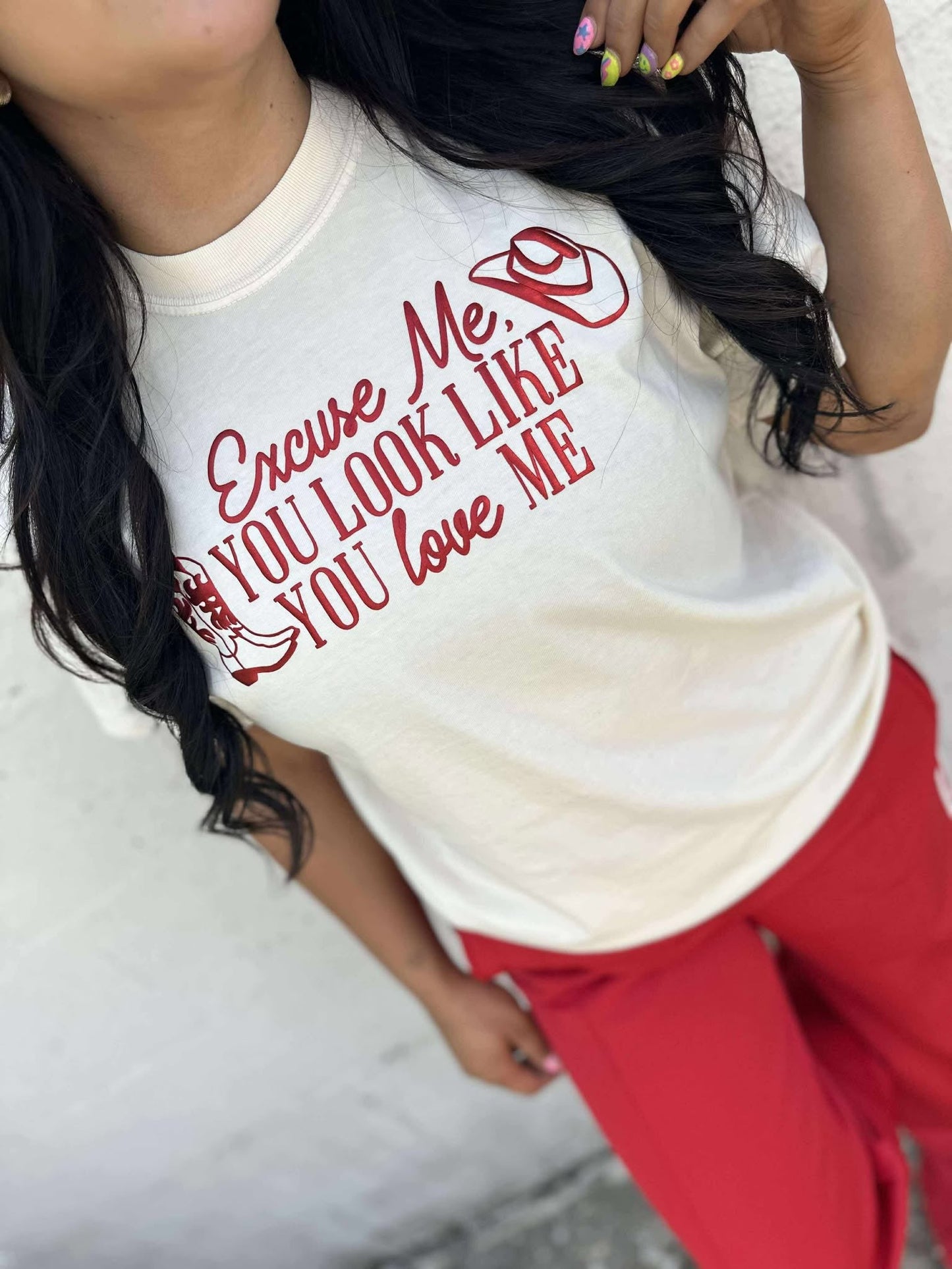 Excuse Me You Look Like You Love Me Graphic Tee